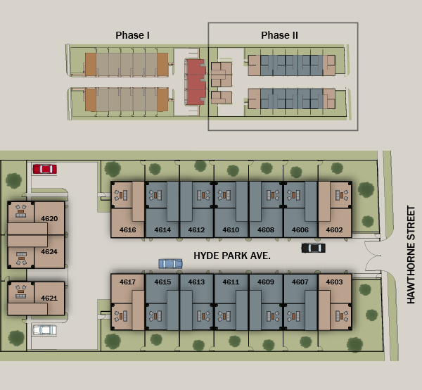 Hawthorne Site Plan Ii Urban Lofts Townhomes