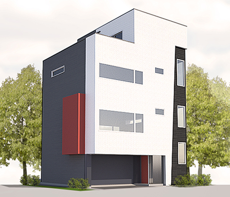 Houston townhome rendering