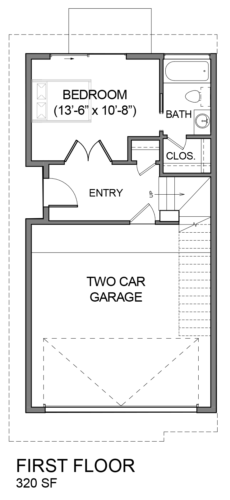 Uptown North - Duo B Rear Deck, First floor