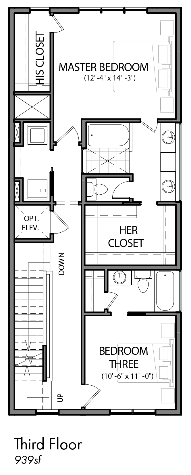 Walk Park - Plan A, Third floor