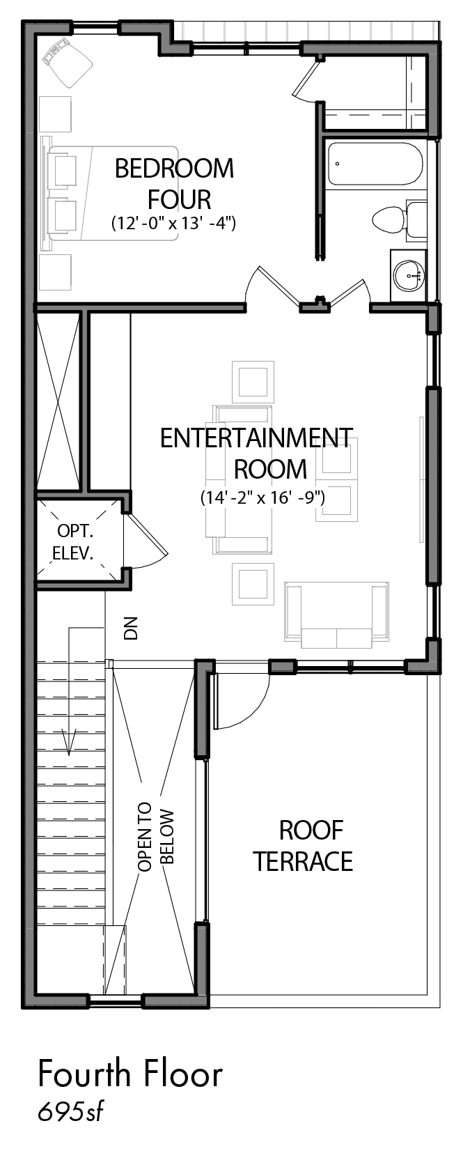 Walk Park - Plan A, Roof terrace
